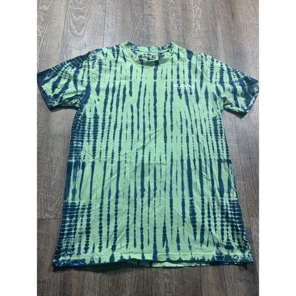 Kavu Other - Kavu Klear Above Etch Art Shirt Mens Size Medium Blue Green Tie Dye Crew Neck